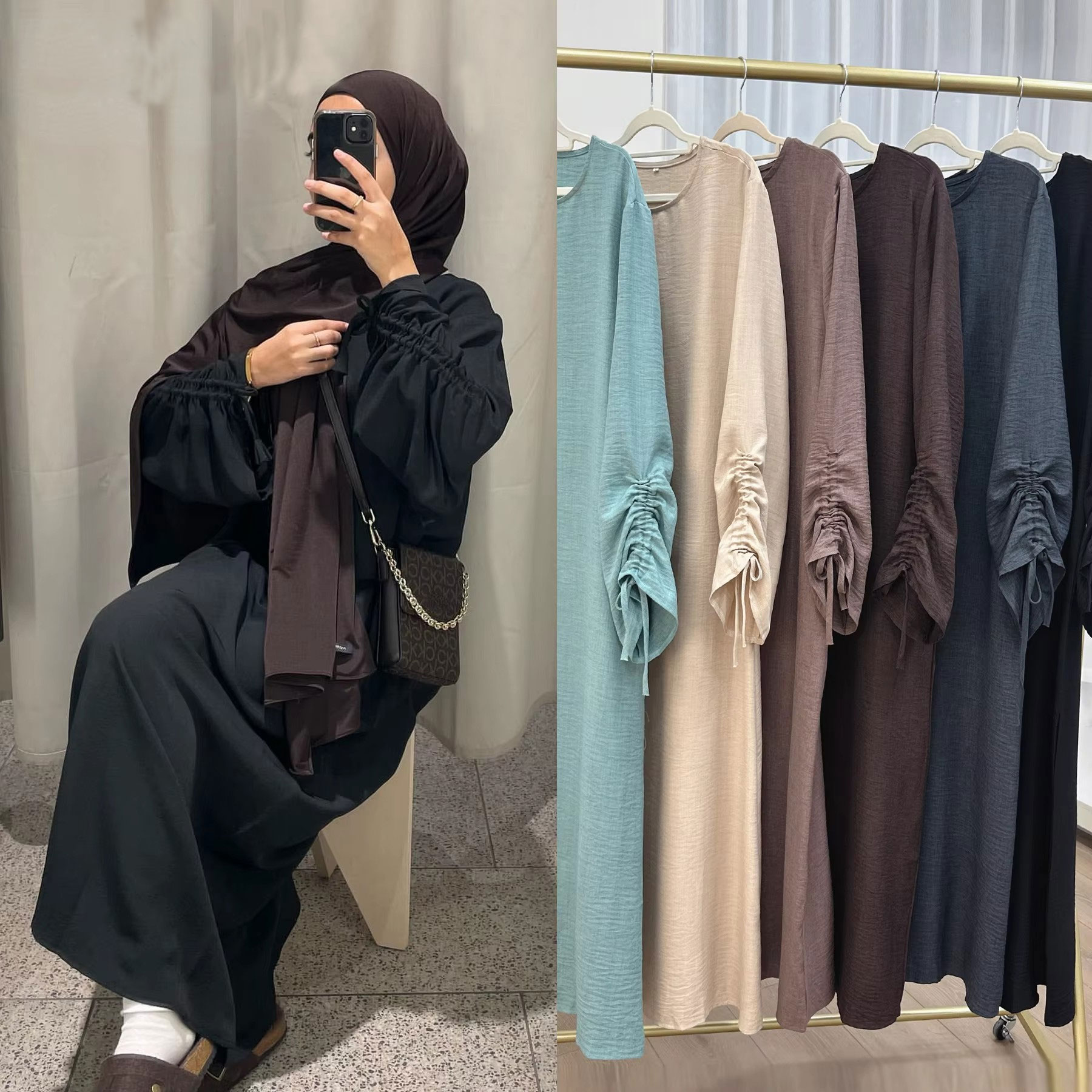 Abaya Modest Wear - Eid islamska skromna sukienka dla kobiet