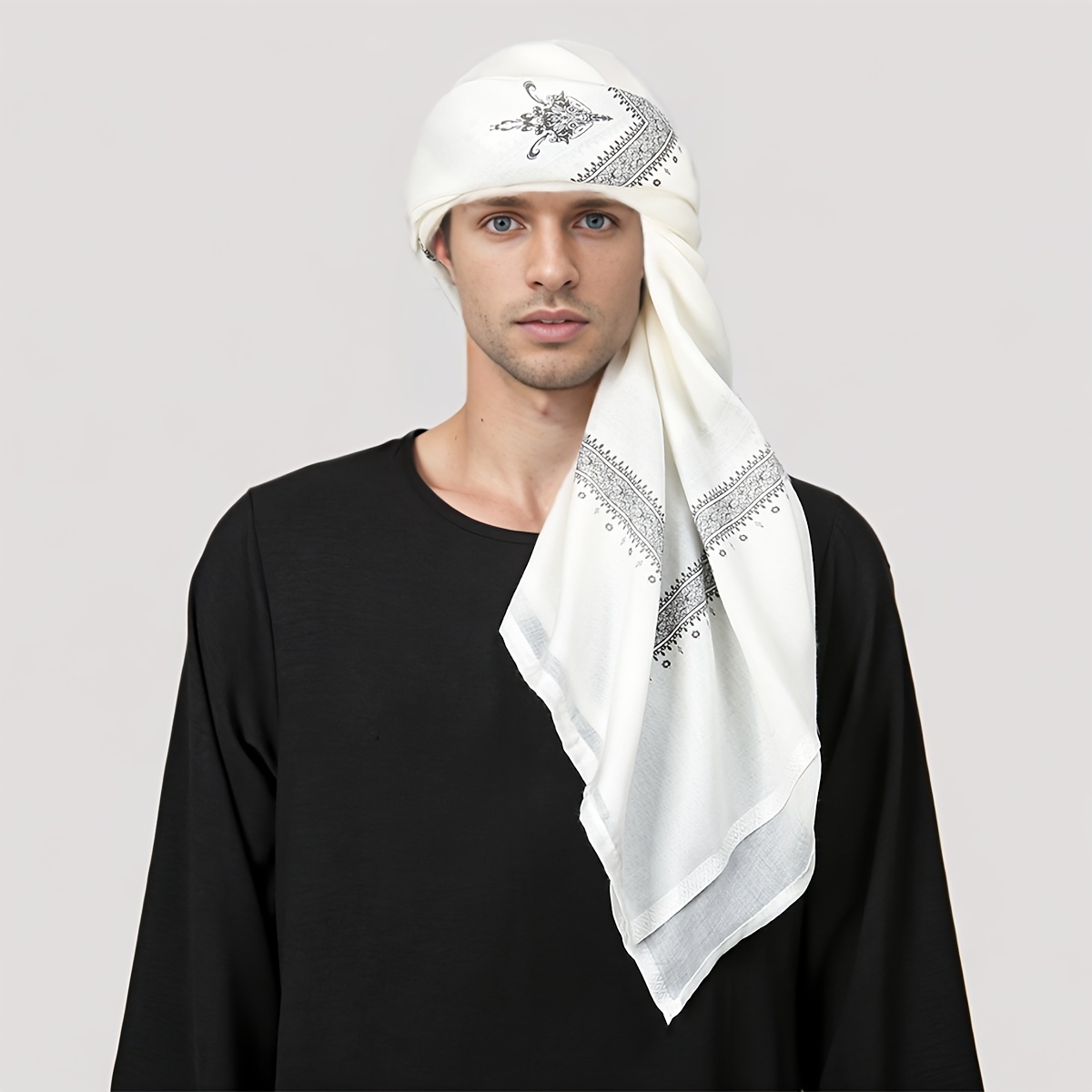 Fashion Ethnic Wear For Men - Męska chusta na głowę z etnicznymi