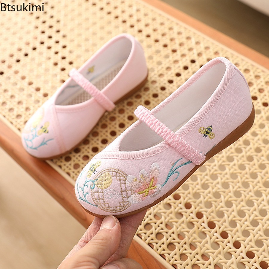 Ethnic Style Dresses - Nowe dziecięce buty Hanfu, płaskie, etniczne,