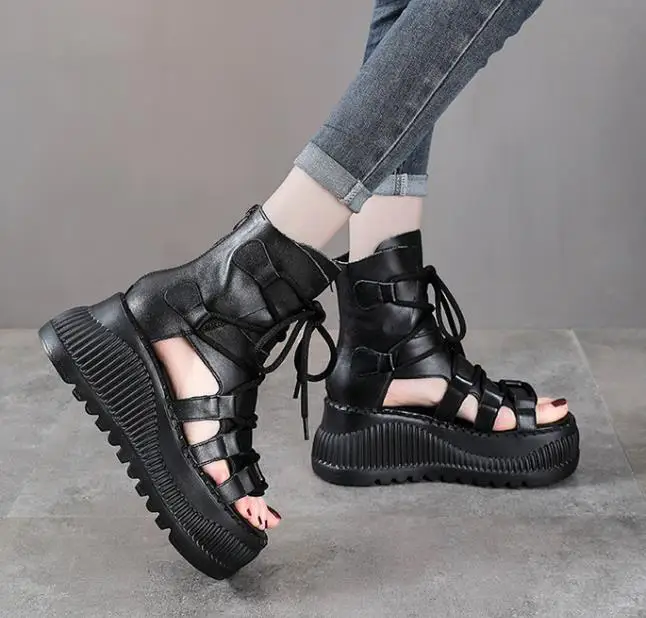 Botki damskie ze skóry natural – Ethnic Fashion For Ladies recenzja i cena