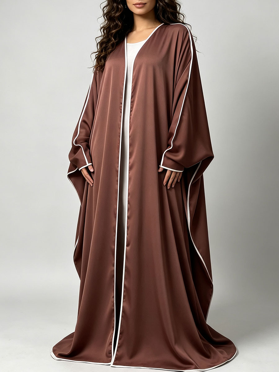 Elegancka satynowa abaja kimon – Abaya Modest Wear recenzja i cena