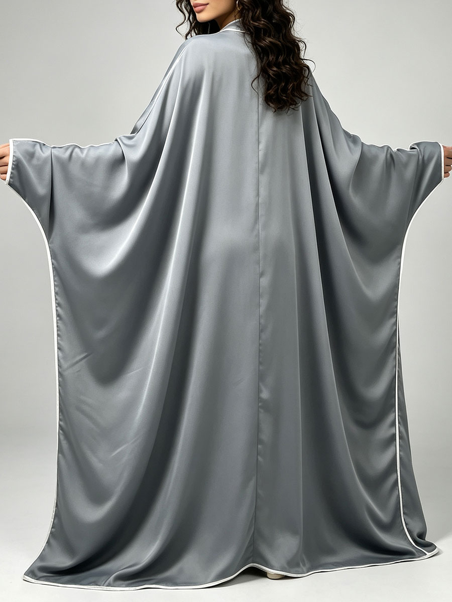Elegancka satynowa abaja kimon – Abaya Modest Wear recenzja i cena