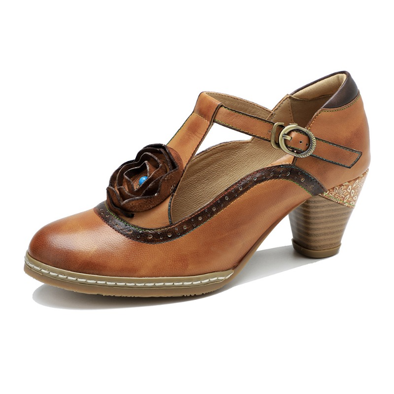 5cm Skórzane buty damskie z ow – Women'S Ethnic Fashion Brands recenzja i cena