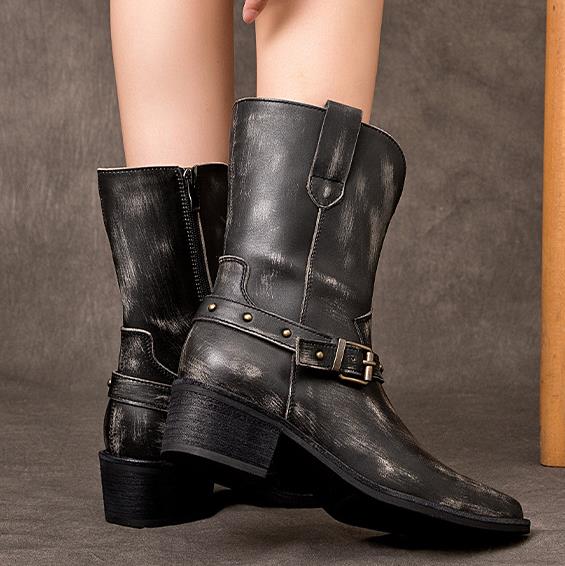 Botki damskie ze skóry natural – Ethnic Fashion For Ladies recenzja i cena