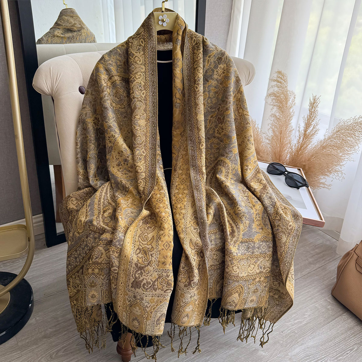 Koc z frędzlami 2025, etniczny – Ethnic Fashion Designers recenzja i cena