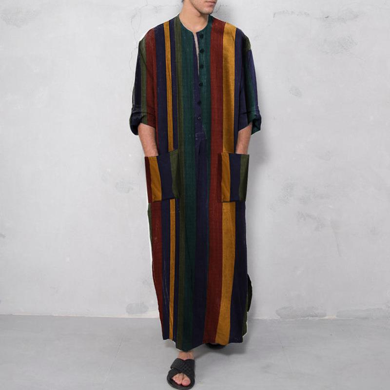 Długa męska koszula z nadrukie – Fashion Ethnic Wear For Men recenzja i cena