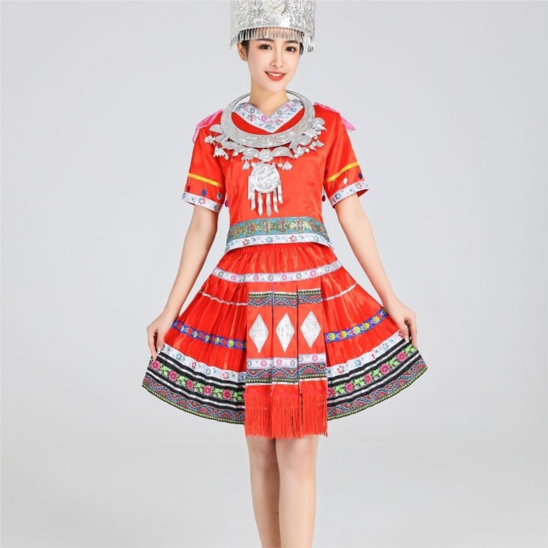 Strój do tańca Hmong, tradycyj – Ethnic Style Dresses recenzja i cena