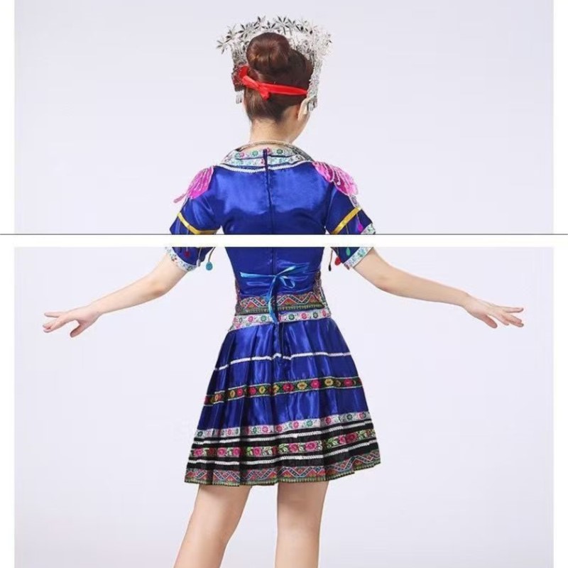 Strój do tańca Hmong, tradycyj – Ethnic Style Dresses recenzja i cena