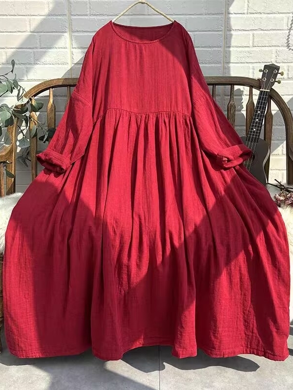 Jaskrawa, retro długa sukienka – Ethnic Style Dresses recenzja i cena